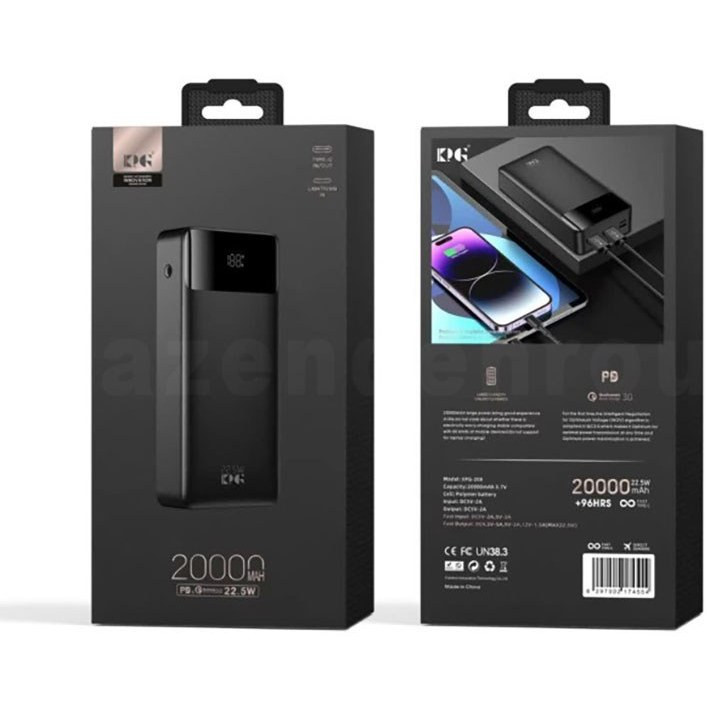 پاور بانک KPG 20000 سوپرفست 22.5w مدل KPG_208